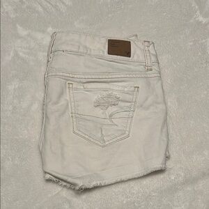 Abercrombie White Denim Shorts